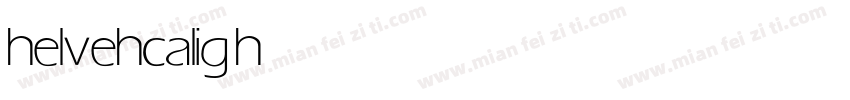 helvehca light字体转换